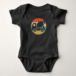 Body Para Bebé Camión de cemento retro Camión de cemento estilo v