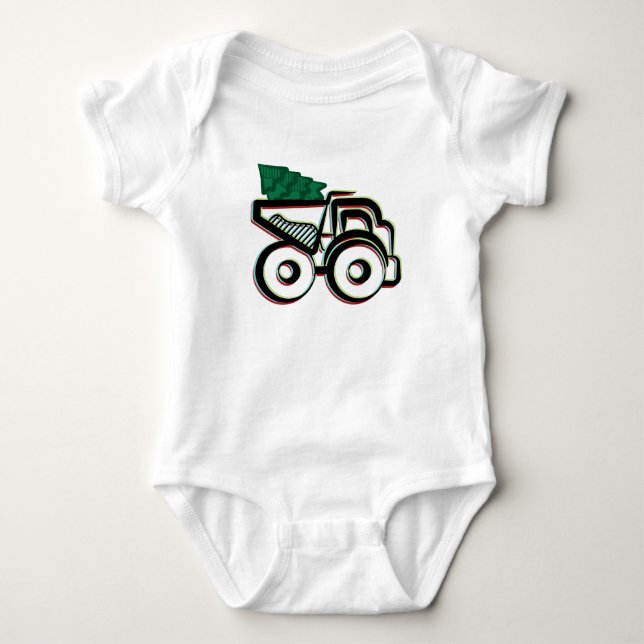 Body Para Bebé Camión de Navidades (Anverso)