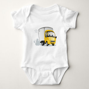 Body Para Bebé ¡Camión de Personalizado Amarillo para niños!