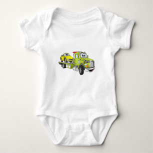 Body Para Bebé Camión de remolque de remolque verde Personalizado