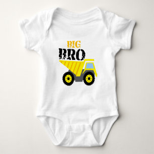 Body Para Bebé Camión Volquete Amarillo de Construcción Big Bro