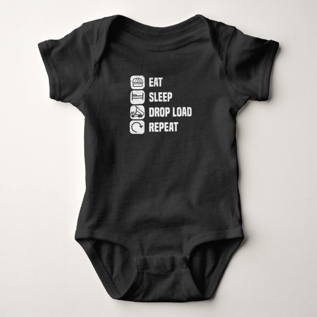 Body Para Bebé Camionero Conductor Camión Viejo Camionero Dice (Anverso)