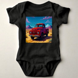 Body Para Bebé Camioneta Americana Clásica