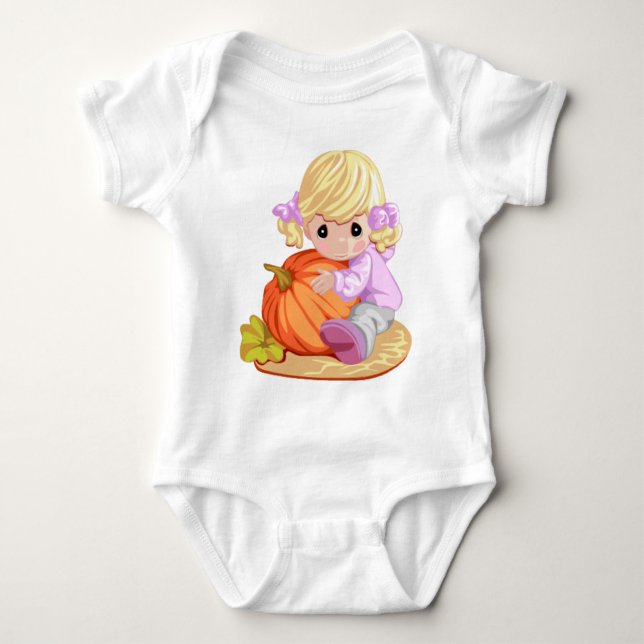 Body Para Bebé Camisas - Darling Pumpkin Chica (Anverso)