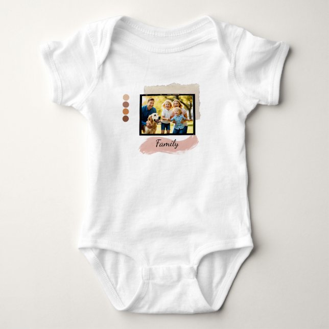 Body Para Bebé Camisas fotográficas familiares: Apreciar cada mom (Anverso)
