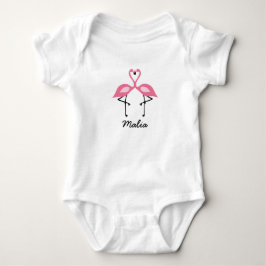 Body Para Bebé Camisas rosadas Flamingo Tutu