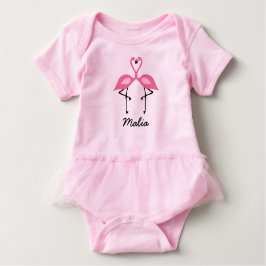Body Para Bebé Camisas rosadas Flamingo Tutu