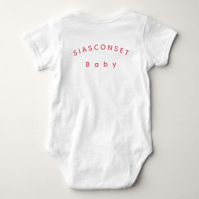 Body Para Bebé Camiseta (Reverso)