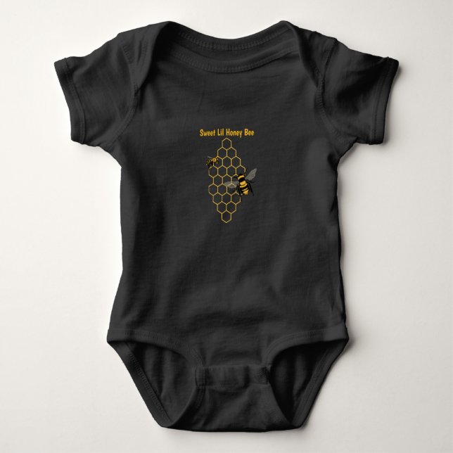 Body Para Bebé Camiseta abeja T-Shirt Baby Bodysuit (Anverso)