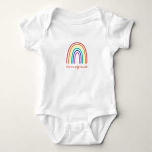 Body Para Bebé Camiseta Arcoíris Te Amo Papá