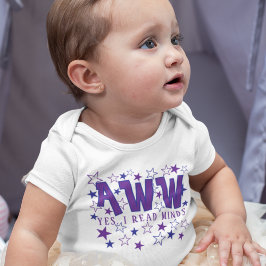 Body Para Bebé Camiseta AWW - Sí, Leo Mentes con Estrellas