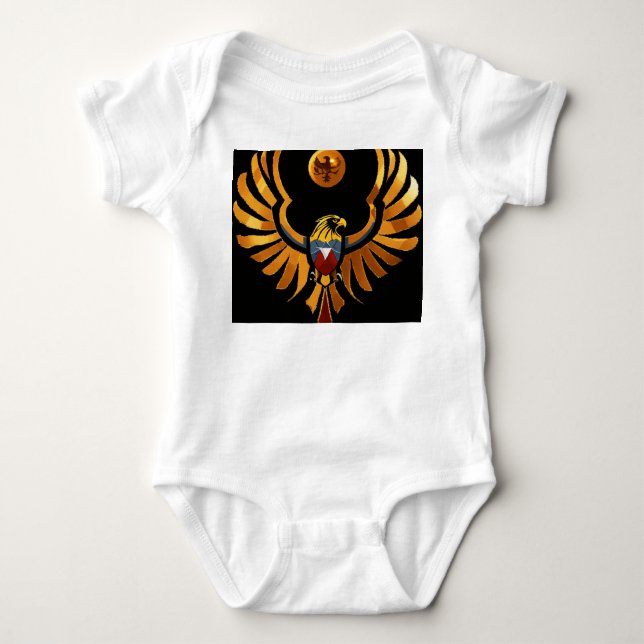 Body Para Bebé "Camiseta bebé con diseño de águila de cristal (Anverso)