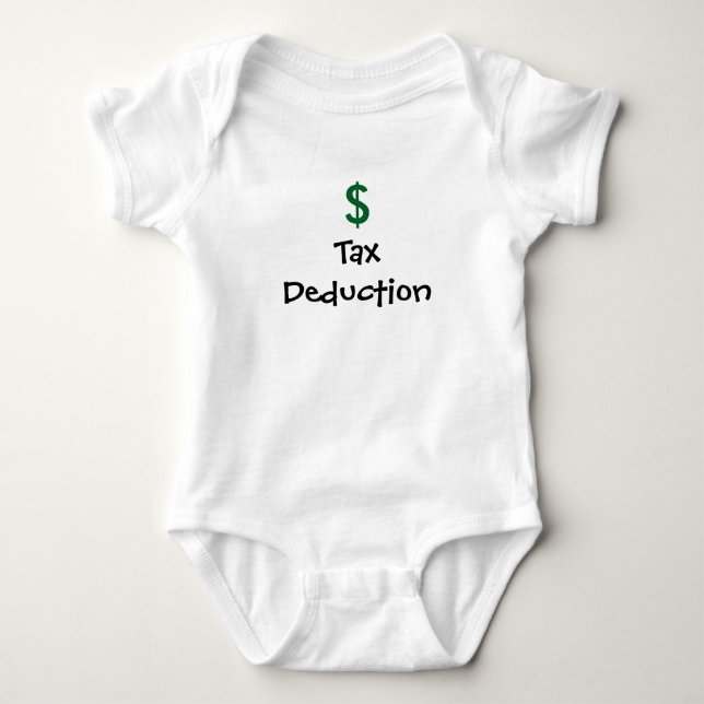 Body Para Bebé Camiseta bebé deducción de impuestos (Anverso)