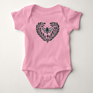 Body Para Bebé Camiseta bebé Mariposa y ramas