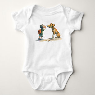 Body Para Bebé Camiseta bebé perro y caballo nuevo diseño