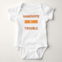 Camiseta Bebé Problemático y Guapo - Camiseta Lind