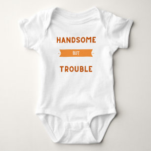 Body Para Bebé Camiseta Bebé Problemático y Guapo - Camiseta Lind