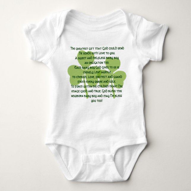 Body Para Bebé Camiseta benéfica irlandesa - Niño (Anverso)