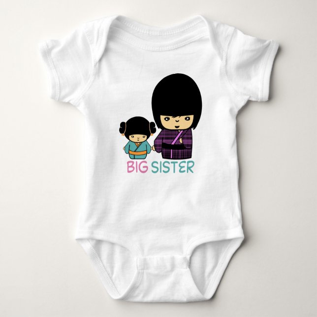 Body Para Bebé Camiseta Big Sister (Anverso)