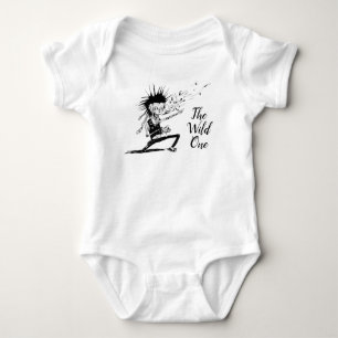 Body Para Bebé Camiseta blanca de bebé zombie feliz