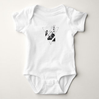 Body Para Bebé Camiseta blanca de cuello redondo