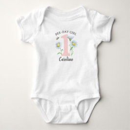 Body Para Bebé Camiseta/Body de Chica Cumpleaños Abeja con Rosas