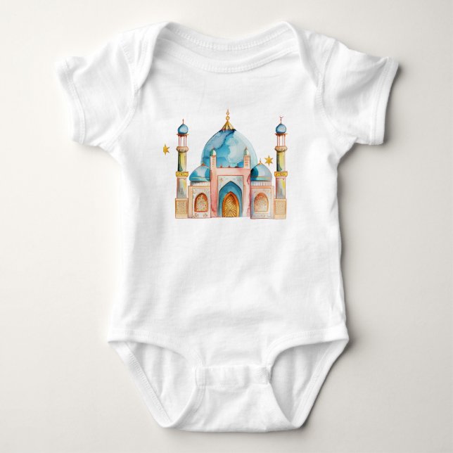 Body Para Bebé Camiseta-bodysuit islámico (Anverso)