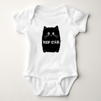 Body Para Bebé Camiseta Chubby Hip Cat.
