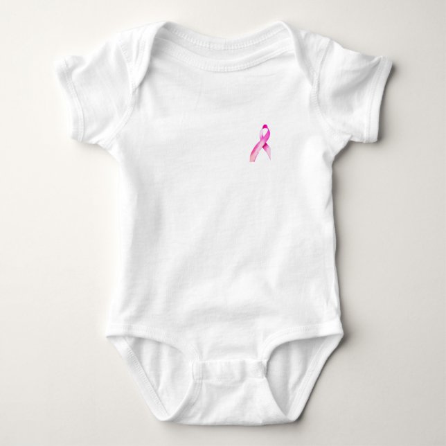 Body Para Bebé Camiseta Cinta de la Conciencia del Cáncer de Mama (Anverso)