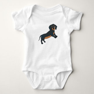 Body Para Bebé Camiseta Dachshund
