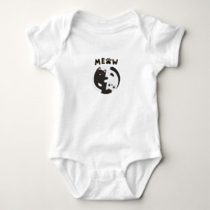 Body Para Bebé Camiseta de animal rosa oscuro y gris