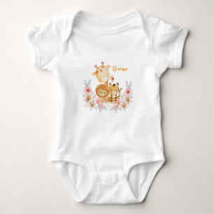 Body Para Bebé Camiseta de animal salvaje lindo