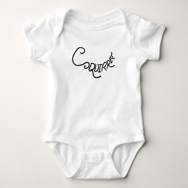 Body Para Bebé Camiseta de Ardilla (Anverso)