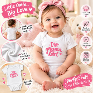 Body Para Bebé Camiseta de bebé 'Amo a Mamá Niña' – Lindas camise