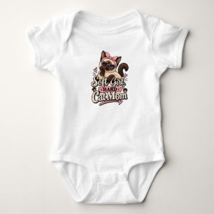Body Para Bebé Camiseta de Bebé Chica Suave Gata Dura Mamá   Aman