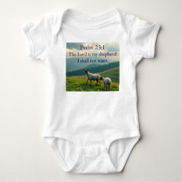Body Para Bebé Camiseta de bebé con versículo bíblico Salmo 23:1