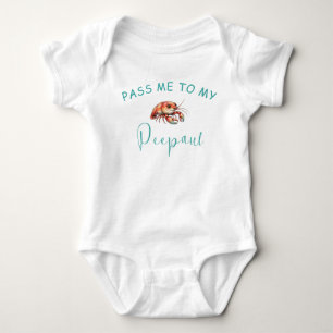 Body Para Bebé Camiseta de bebé de cangrejo de Peepaw