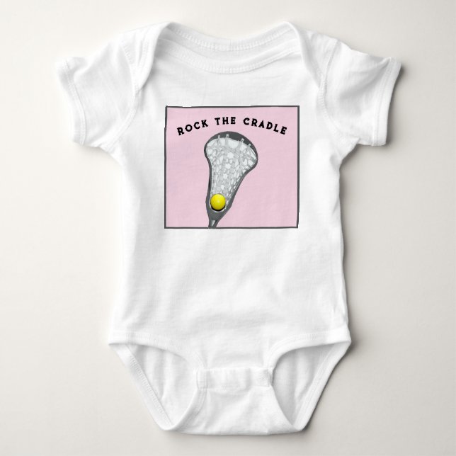 Body Para Bebé Camiseta de bebé de lacrosse (Anverso)