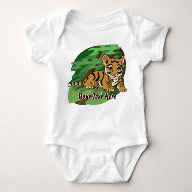 Body Para Bebé Camiseta de bebé de tigre (Anverso)