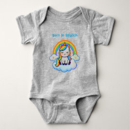 Body Para Bebé Camiseta de bebé de unicornio de algodón de moda