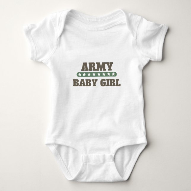 Body Para Bebé Camiseta de bebé del ejército (Anverso)