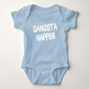 Body Para Bebé Camiseta de bebé divertida de Gangsta Napper