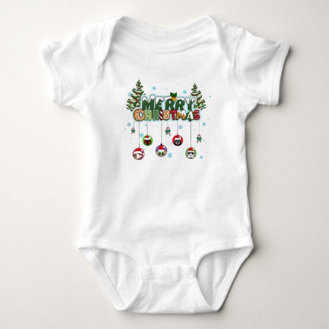 Body Para Bebé Camiseta de bebé 'Feliz Navidad' (Anverso)