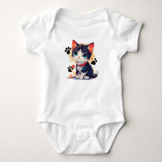 Body Para Bebé Camiseta de bebé gatito lindo