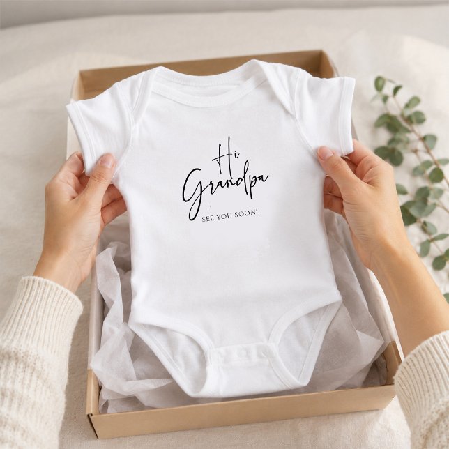 Body Para Bebé Camiseta de bebé 'Hola Abuelo' (Subido por el creador)