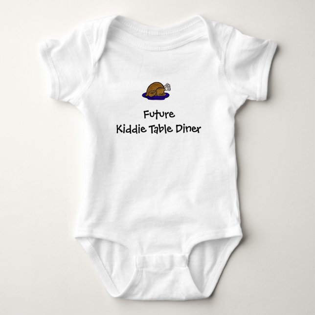 Body Para Bebé Camiseta de bebé para comedor infantil futuro (Anverso)
