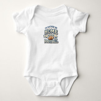 Body Para Bebé Camiseta de bebé: Prefiero estar en casa viendo fú