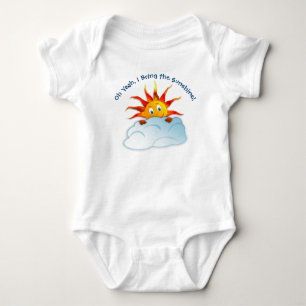 Body Para Bebé Camiseta de bebé un PC, trae el sol, diversión