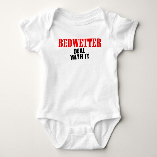 Body Para Bebé Camiseta de Bedwetter (Anverso)
