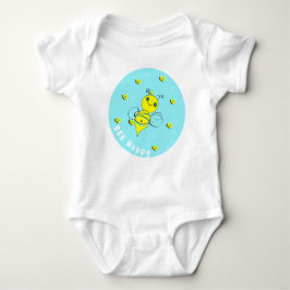 Body Para Bebé Camiseta de Bee Happy Infant